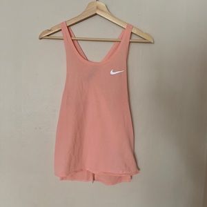 Nike Pink Tank with open back and cross straps